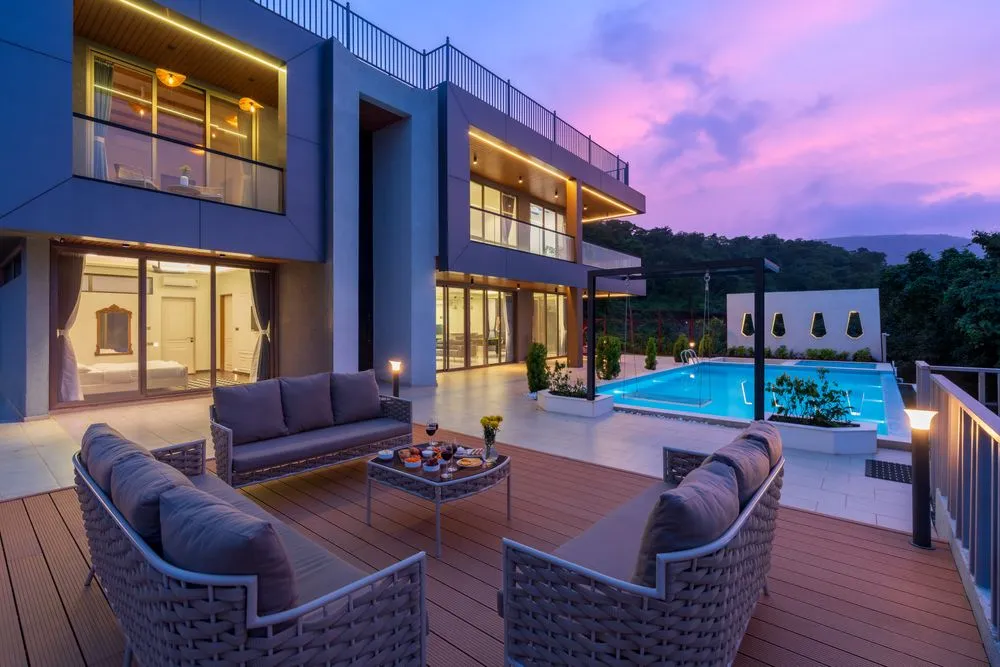 Waterfront villa with private pool